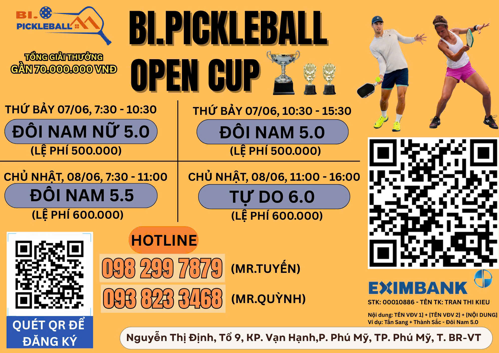 Giải Pickleball Phú Mỹ